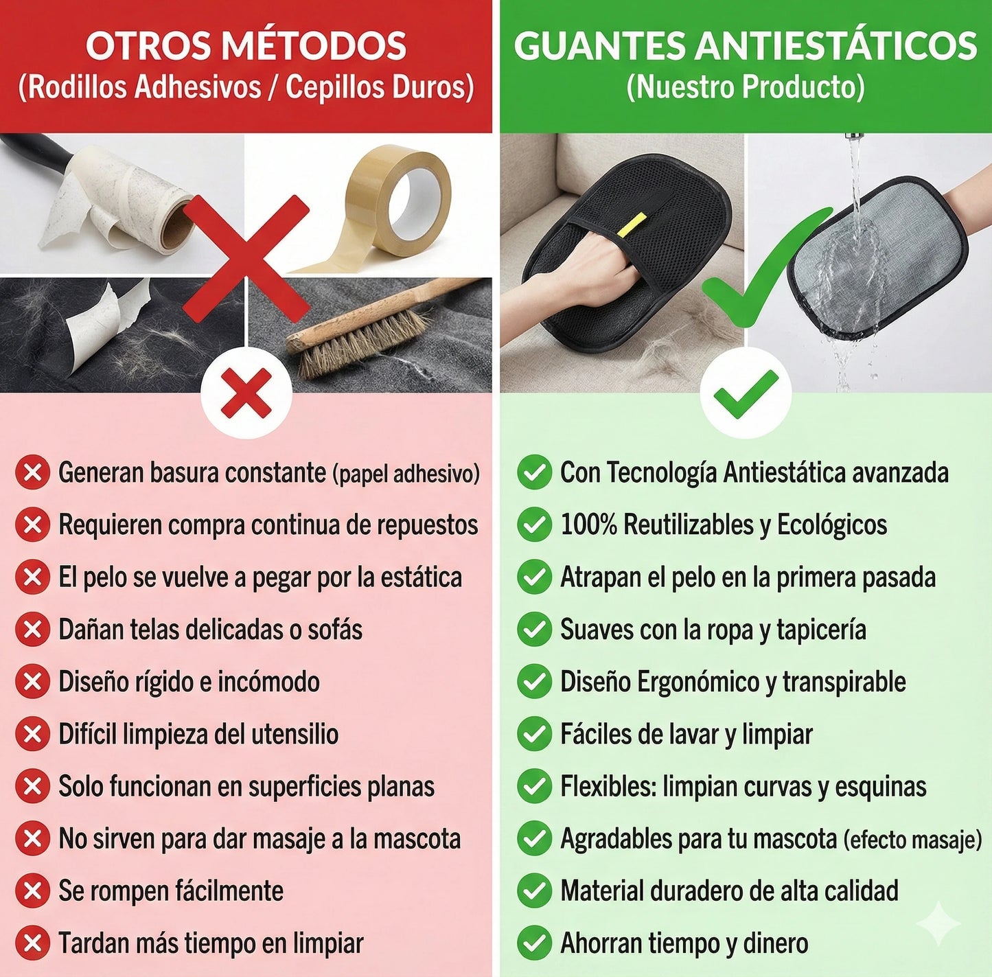 CeroPelos™ Guante quita pelo