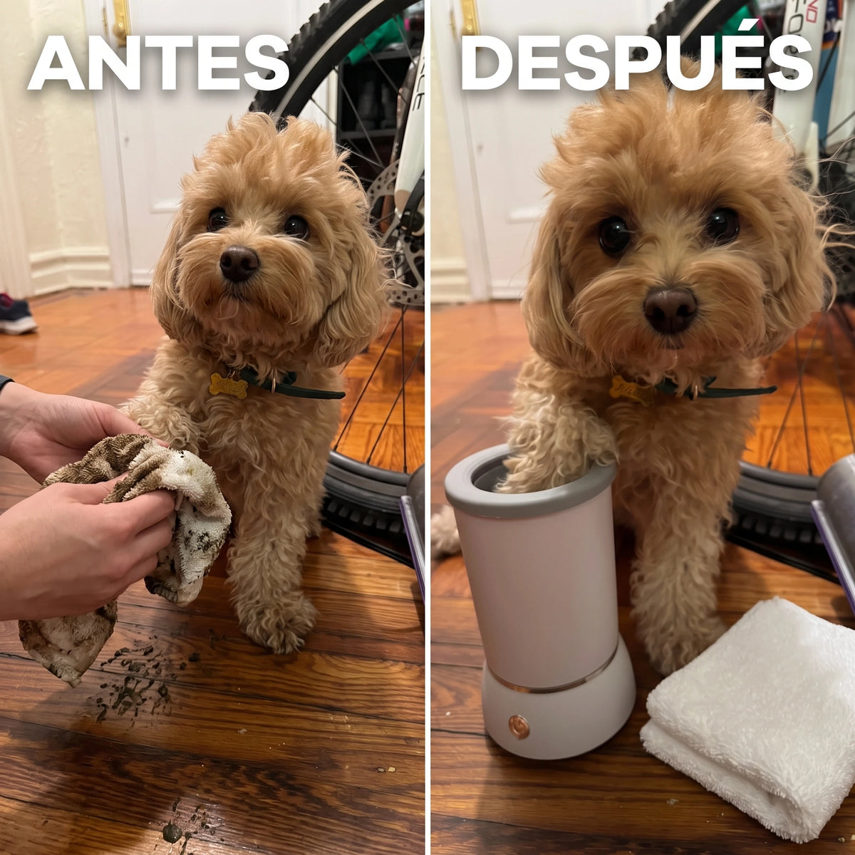 Limpiador De Patas Electrico Mascotas