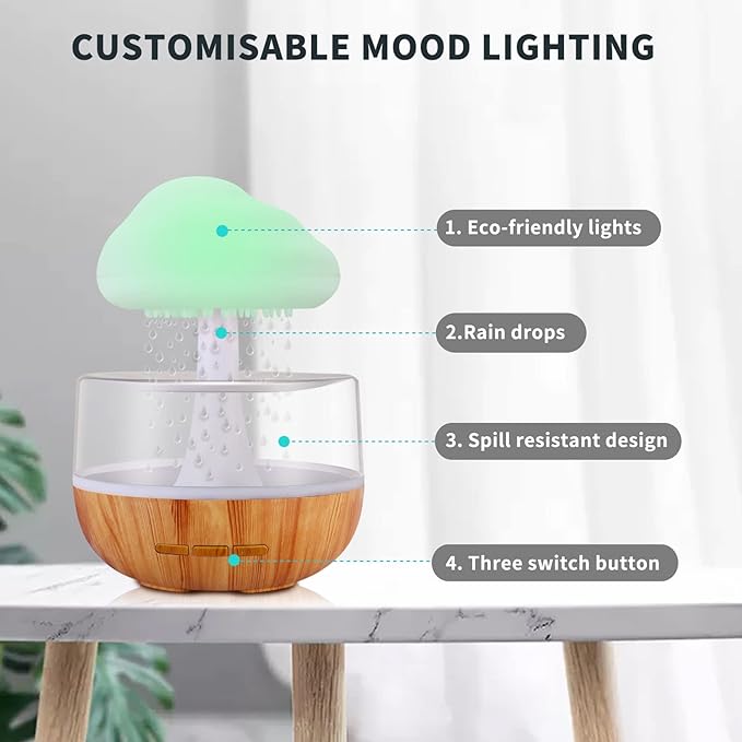 Humidificador Difusor de Aroma Lluvia