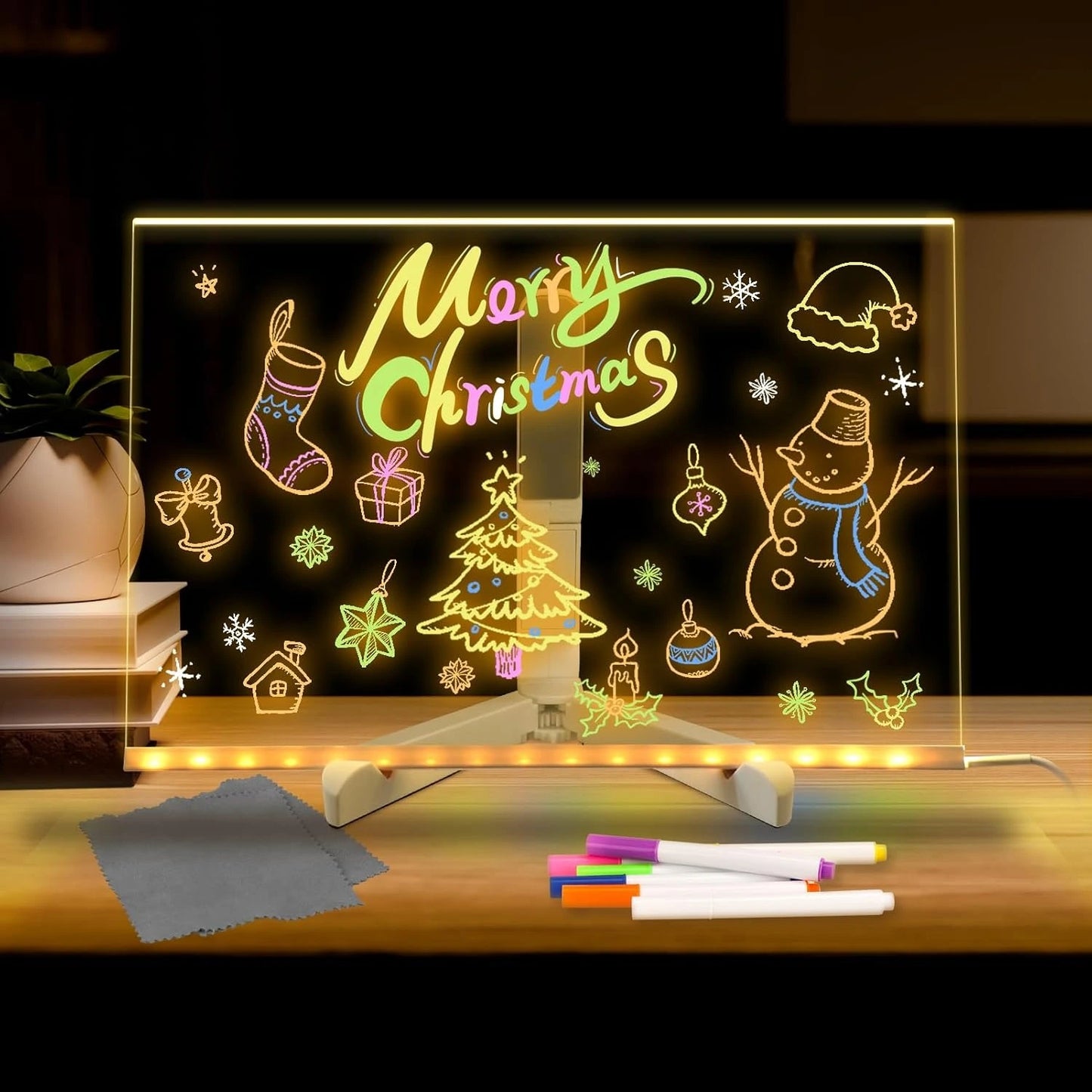 Tablero LED NEONOTE pizarrón acrílico