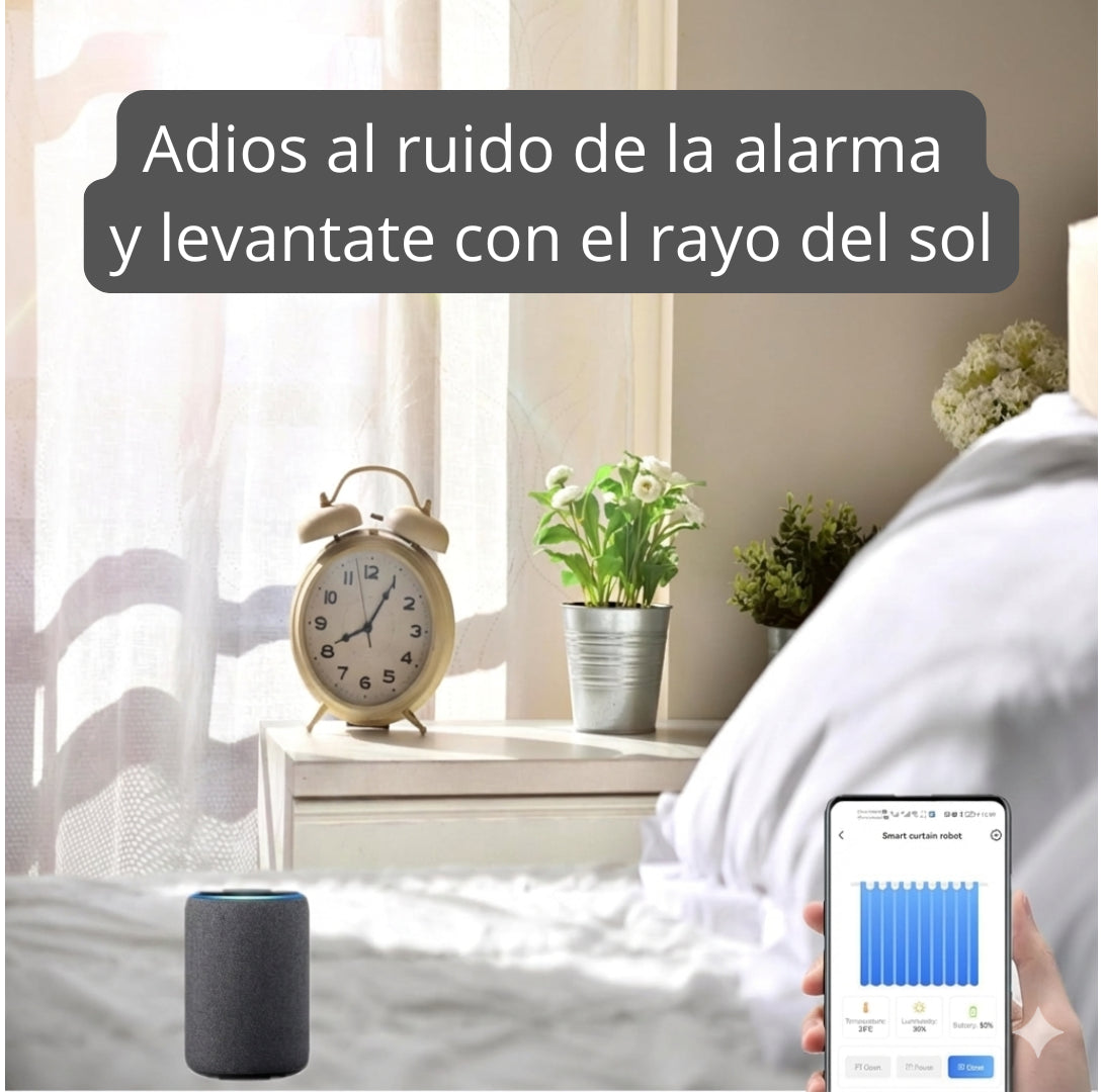 Robot de cortinas LumiGlide™ Eléctrico inteligente