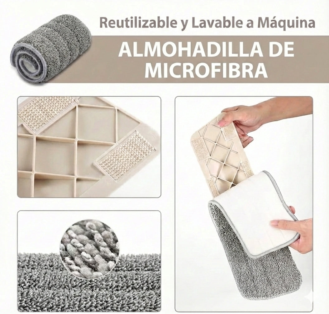 Set Trapeador EcoClean™ de Mango con Spray