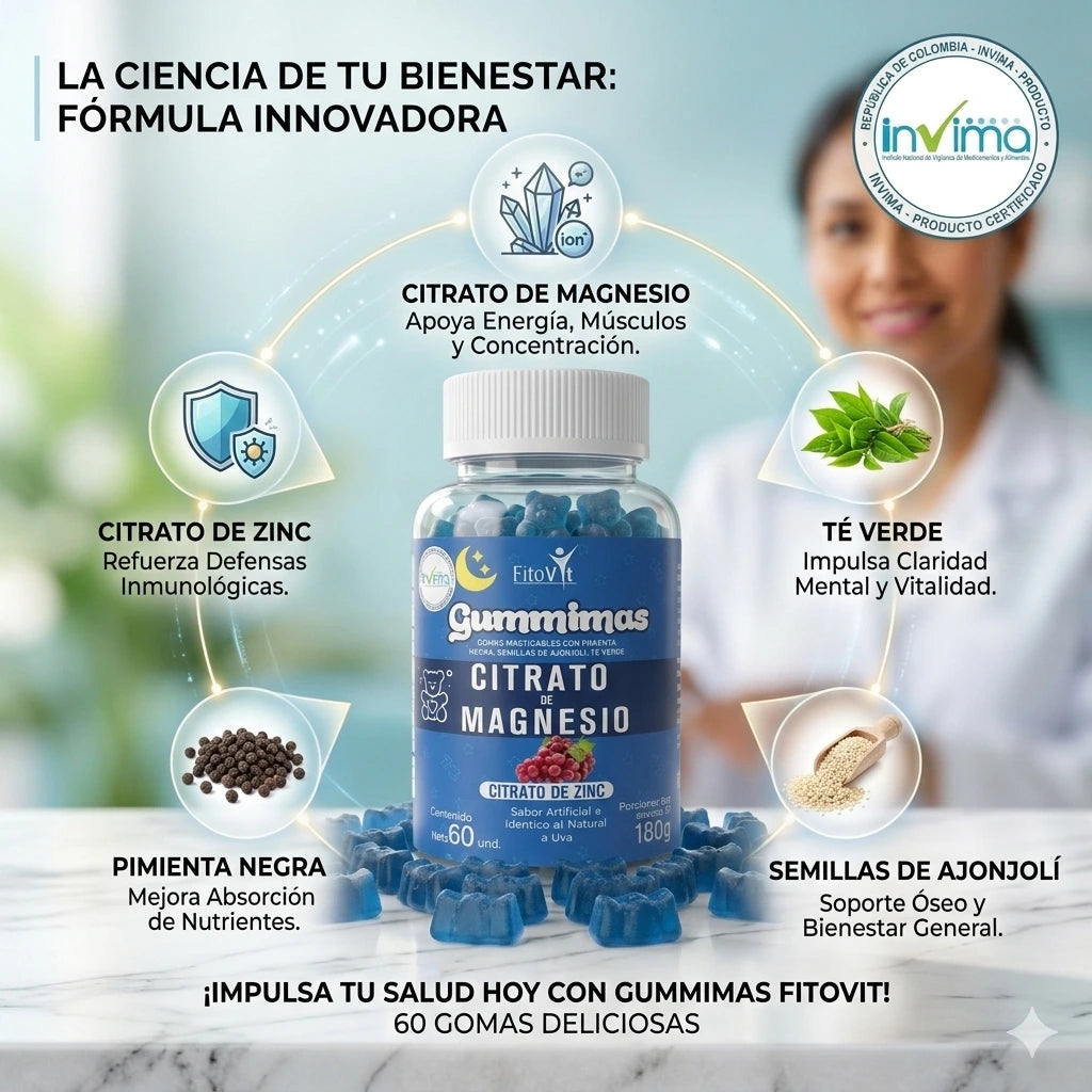 CITRATO MAGNESIO EN GOMITAS FITOVIT™