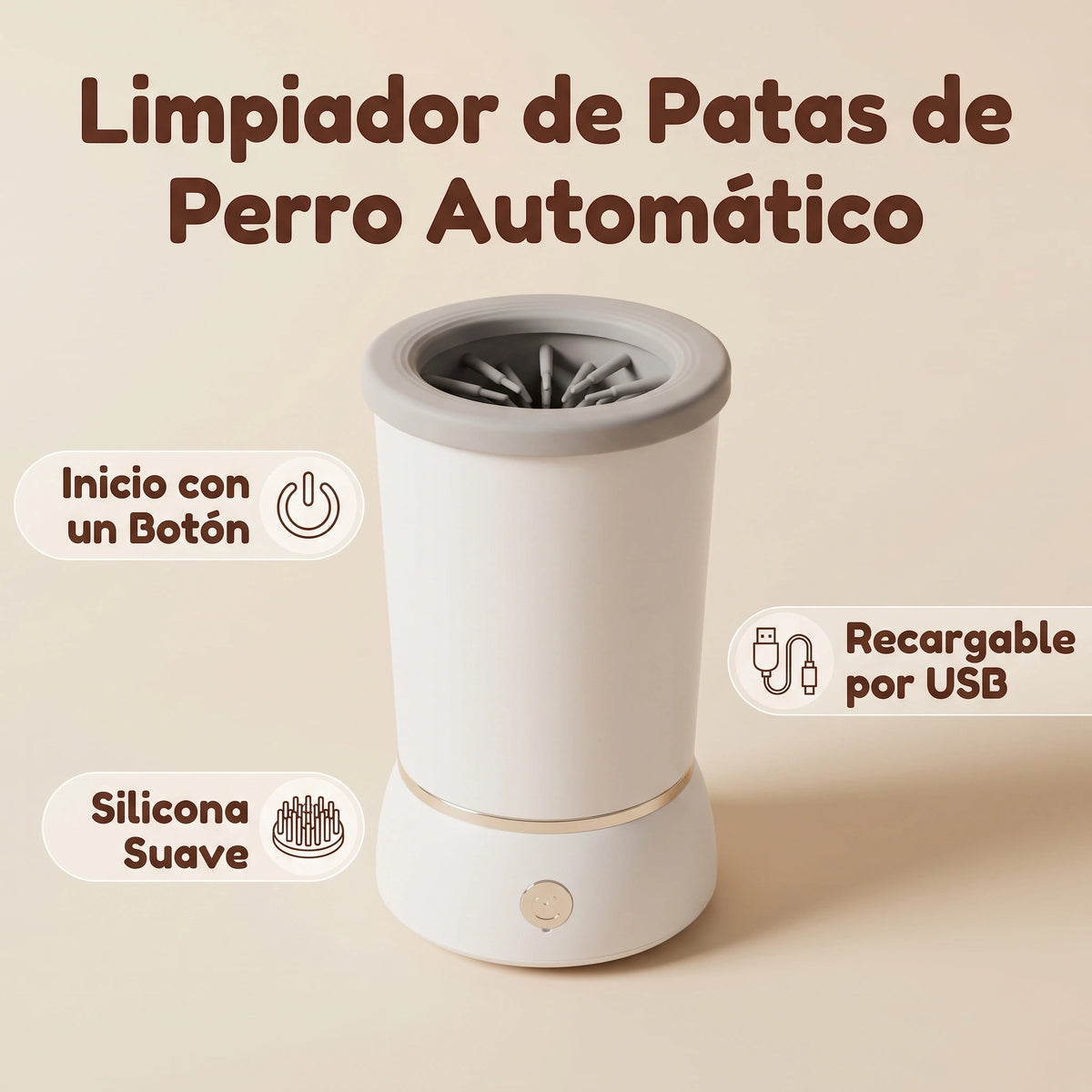 Limpiador De Patas Electrico Mascotas