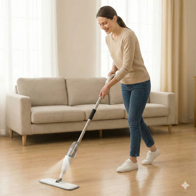 Set Trapeador EcoClean™ de Mango con Spray