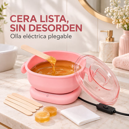 Olla Eléctrica Plegable para Cera Depila