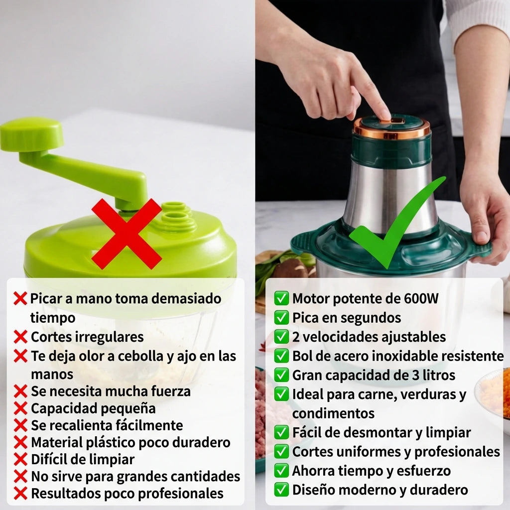 Molino picador elec verde 3L