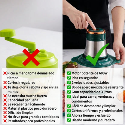 Molino picador elec verde 3L