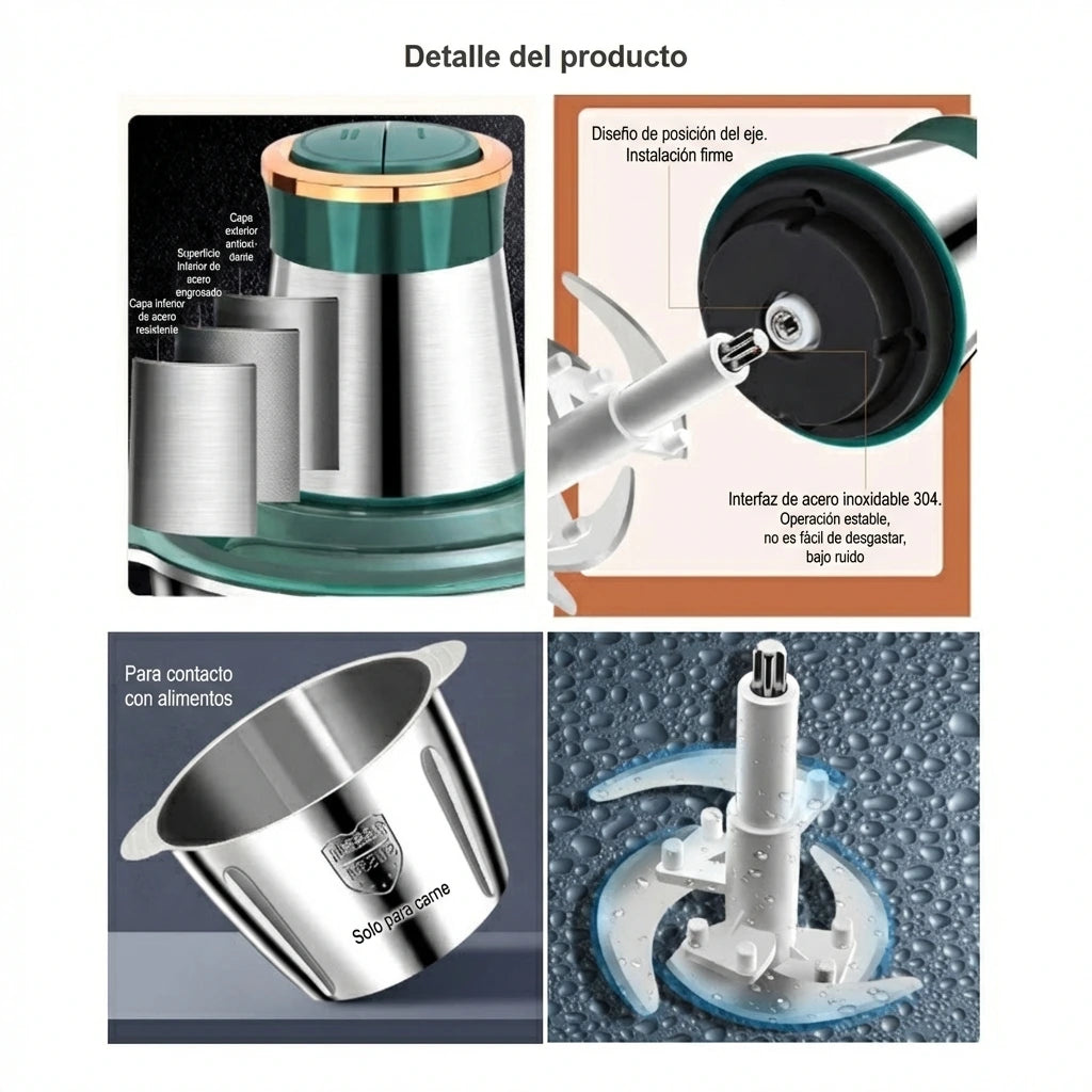 Molino picador elec verde 3L