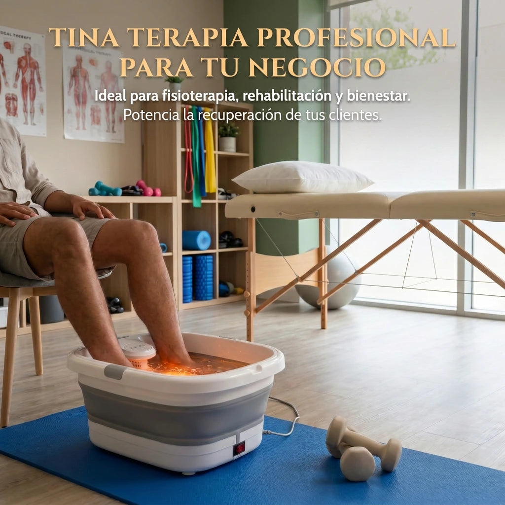 Tina Portatil Plegable Masajeadora Pies Terapia