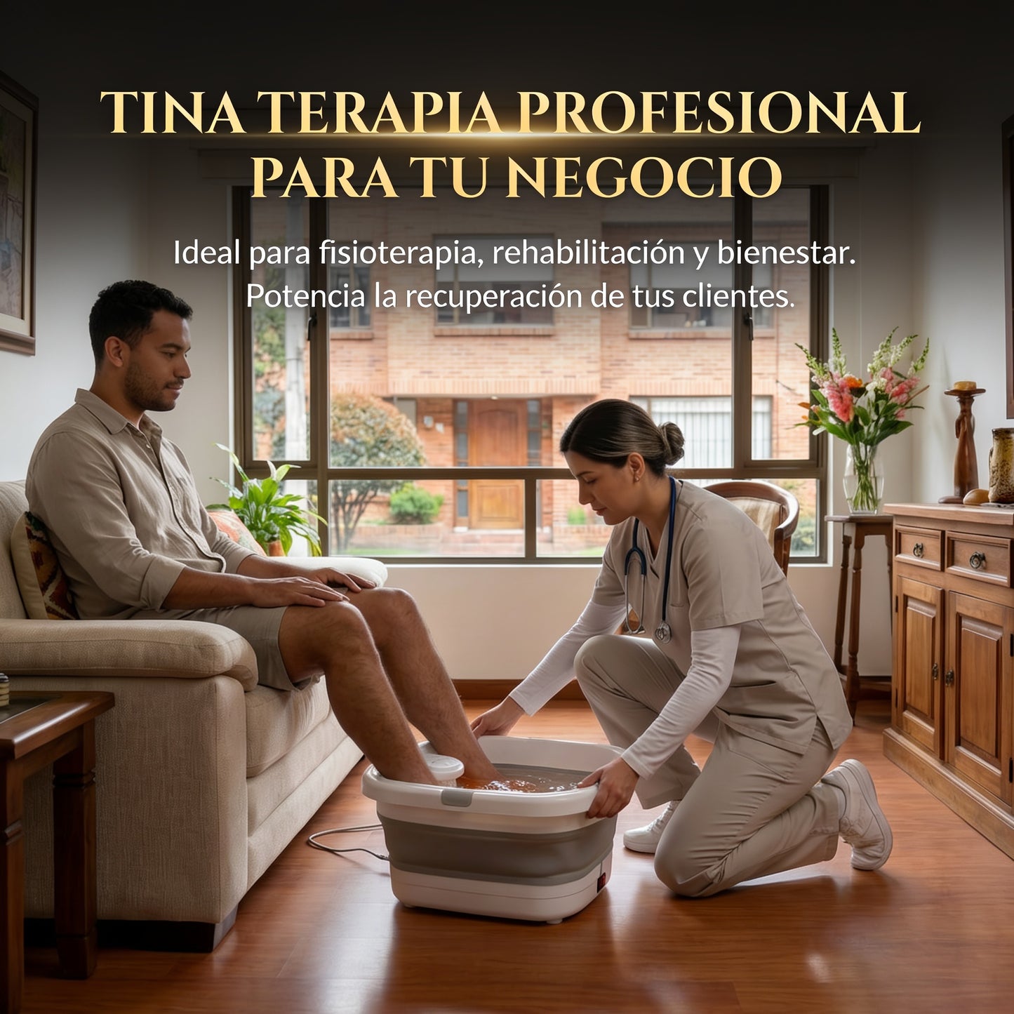 Tina Portatil Plegable Masajeadora Pies Terapia