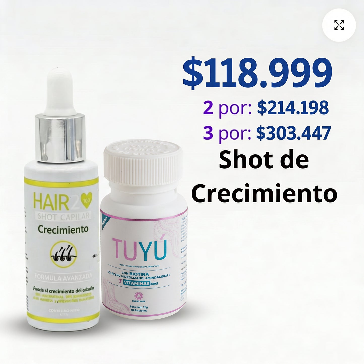 8. Vitaminas Tuyú + Shot Crecimiento