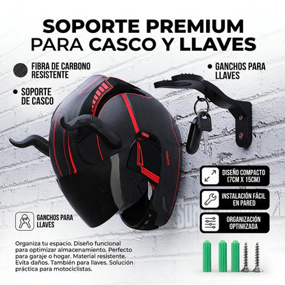 SOPORTE  PARA CASCOS Y LLAVES x2