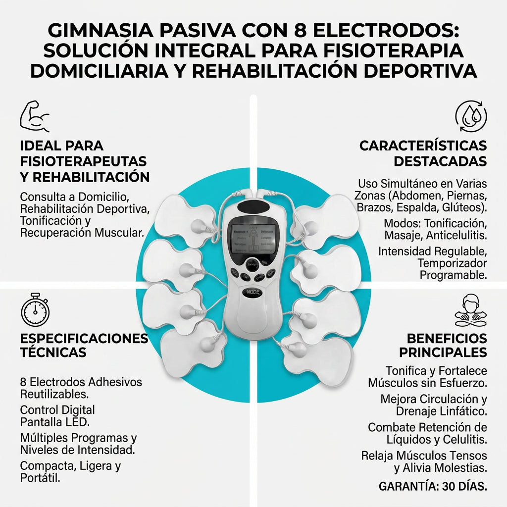 KineTens™ Gimnasia Pasiva 8 En 1 Fisioterapia Elec