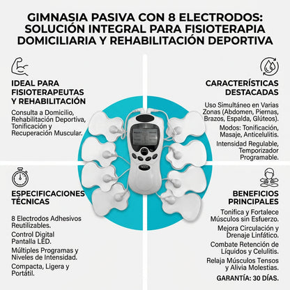 KineTens™ Gimnasia Pasiva 8 En 1 Fisioterapia Elec