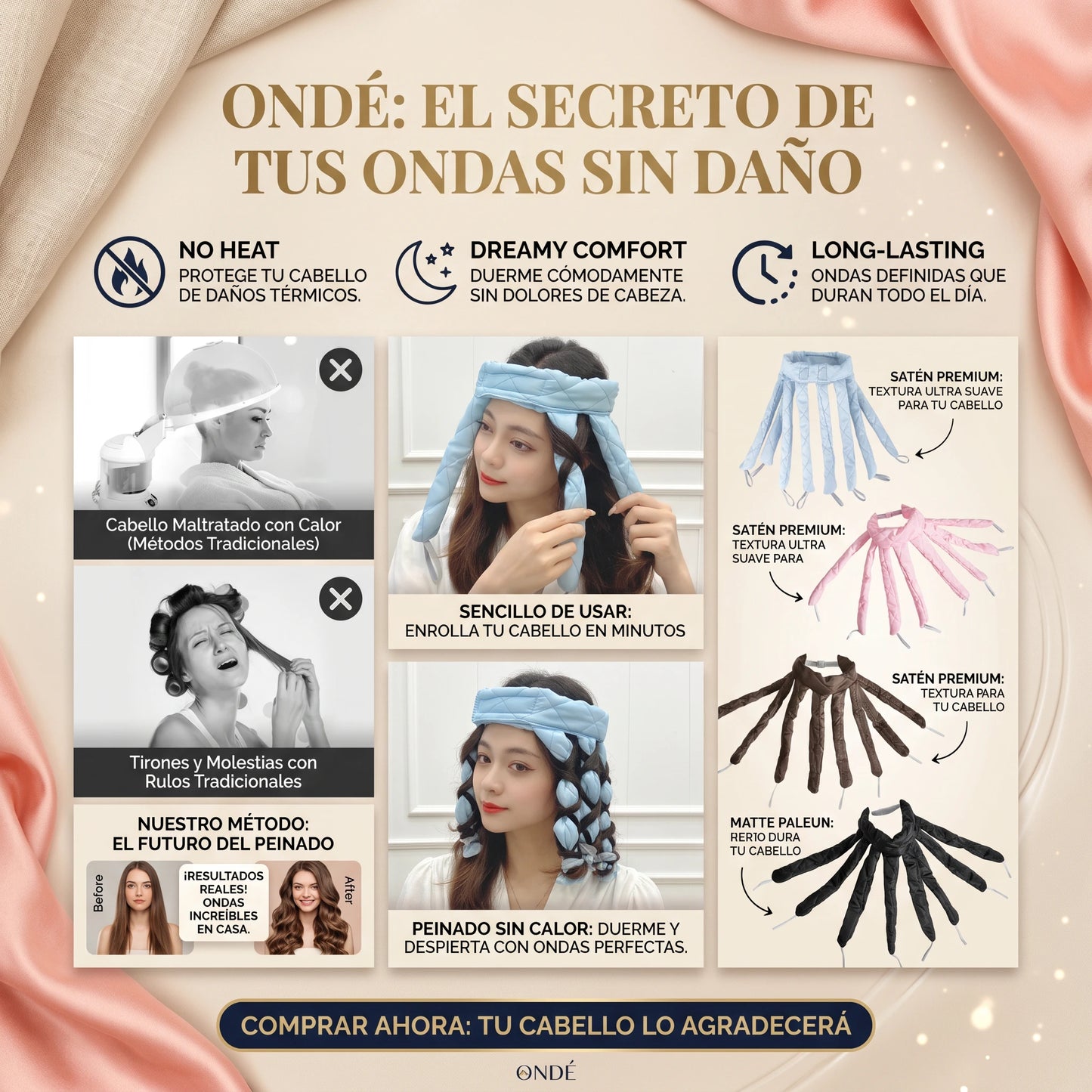 Ondé rizos perfectos sin peluquería