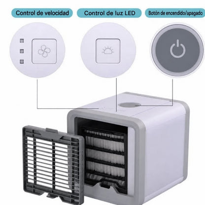 Ventilador Evaporativo Personal USB 3 en 1